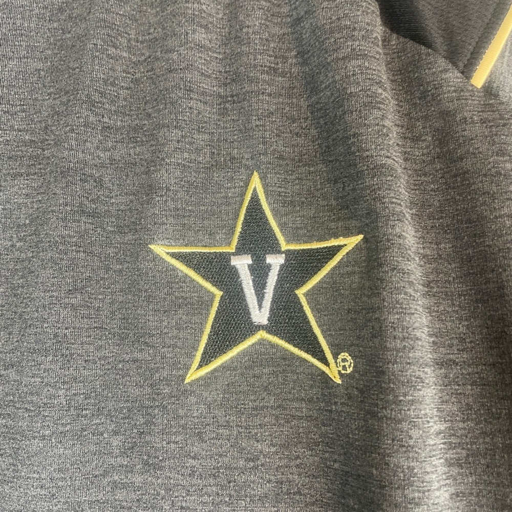 Champion Vanderbilt Commodores Quarter Zip Pullover Men's 2XL Dark Gray Athletic - Picture 11 of 14